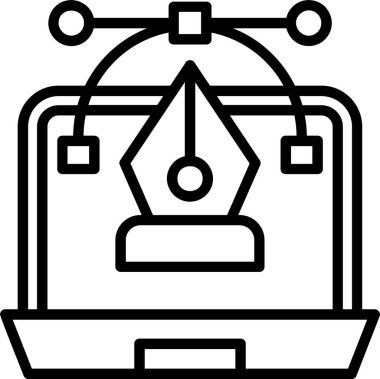 veri analiz veri simgesi ana hat biçiminde