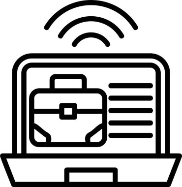 taşınabilir simgesi olan dizüstü bilgisayar