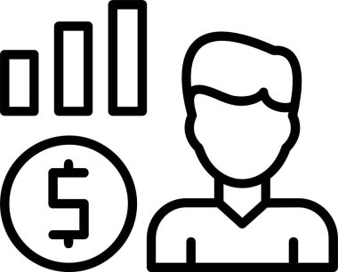 ticari grafik vektör simgesi