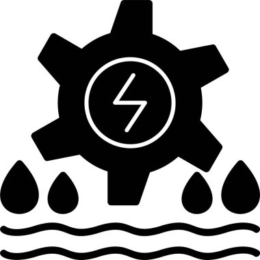 güç simgesi, vektör illüstrasyonu