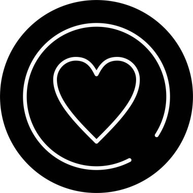 kalp simgesi modada izole edilmiş arkaplan