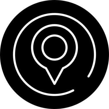 konum simgesi, konum simgesi vektör illüstrasyonu