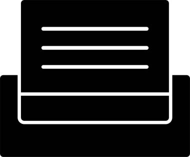 Belge. Web simgesi basit illüstrasyon