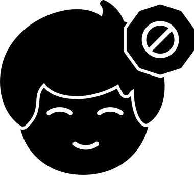 kadın yüz vektör simgesi