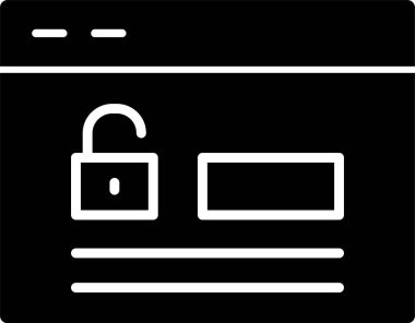 ikon vektör illüstrasyonunu kilitle