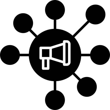 pazarlama ağı vektör illüstrasyonu