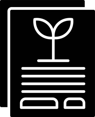 Bir kitap simgesinin vektör illüstrasyonu