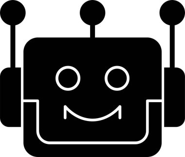 Robot robot simgesi katı biçimde