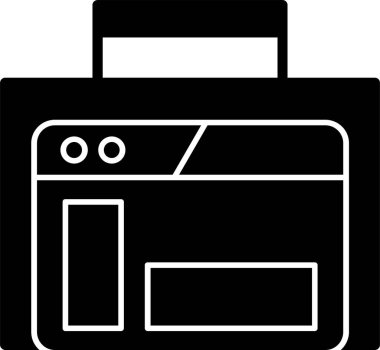 Kamera. Web simgesi basit illüstrasyon