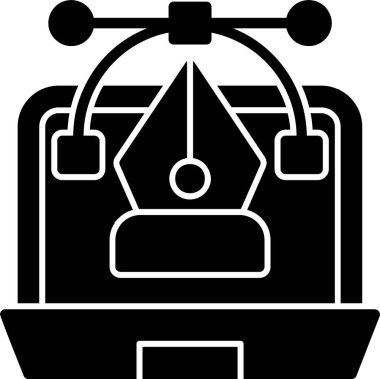 Modern simgenin vektör illüstrasyonu