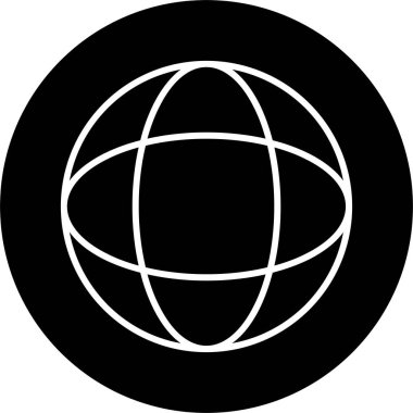Küresel simge vektör illüstrasyonu
