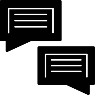 Konuş. Web simgesi basit tasarım