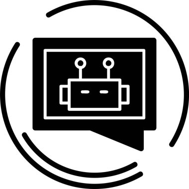 Konuş. Web simgesi basit illüstrasyon