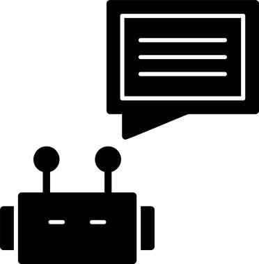 Sohbet simgesi vektör illüstrasyonu