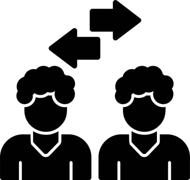 İnsan simgesinin vektör illüstrasyonu