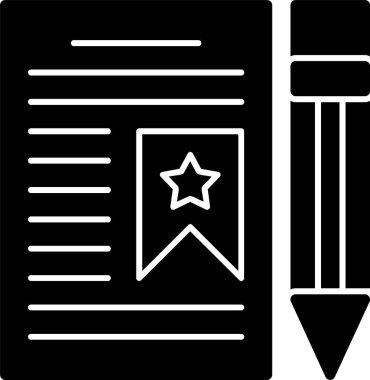 kalem ve yıldız simgesi