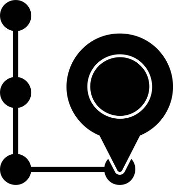 konum haritası gezinme simgesi ana hat biçiminde