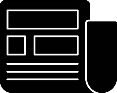 kitap web simgesi, basit vektör illüstrasyonu