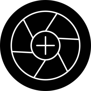 Bir pusula simgesinin vektör illüstrasyonu