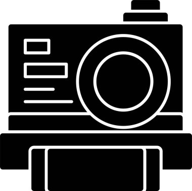 kamera simgesi vektör illüstrasyonu