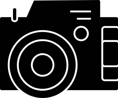 Kamera. Web simgesi basit illüstrasyon