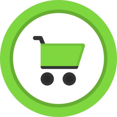 Cart simgesinin basit doğrusal resmi