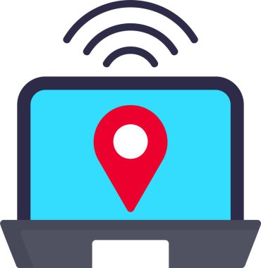 dizüstü bilgisayar ve Wi-Fi bağlantısı, ekranda nokta 