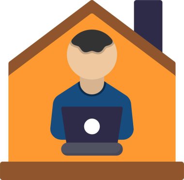 ev ayarı simgesi doldurulmuş dış hat biçimi