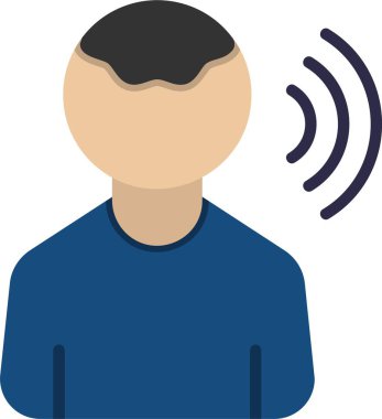 Uygulama için Etki Adam Avatar simgesi illüstrasyonu 