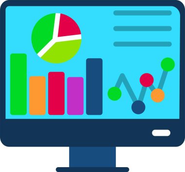 Web Analitik Çizelgesi. Uygulama için simge 