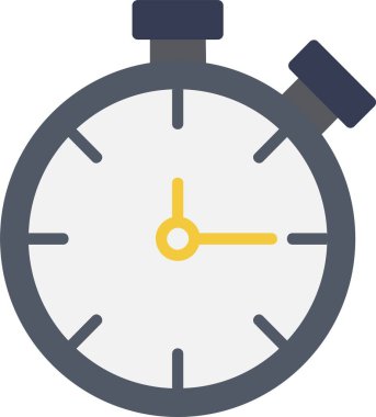 Kronometre simgesi. geri sayım ölçüm aygıtı