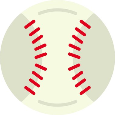 Beyzbol ikonu. Basit web logosu 