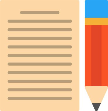 Sözleşme dosyası, basit web simgesi illüstrasyonu 