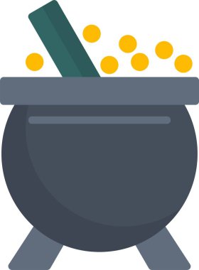 Kazan simgesinin basit doğrusal resmi