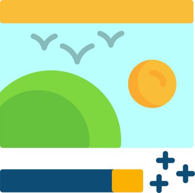 Düz stil kredi kartı simgesi