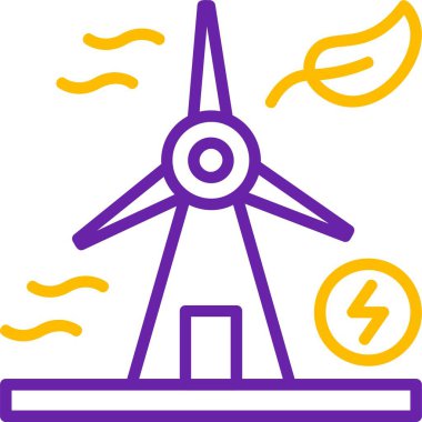 Rüzgar enerji simgesi, özet biçimi