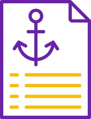 vektör çapa simgesi illüstrasyonu