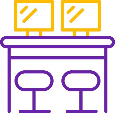 Modern yapı simgesinin vektör illüstrasyonu