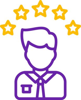 Yıldız. Web simgesi basit illüstrasyon