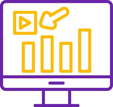 seo modern simgesinin vektör illüstrasyonu