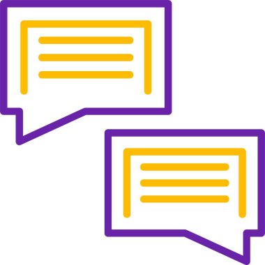 Baloncuklar. Web simgesi basit illüstrasyon