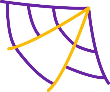 Mor kurdelenin vektör çizimi