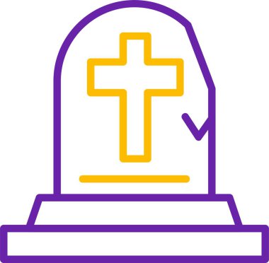 Haç. Web simgesi basit illüstrasyon