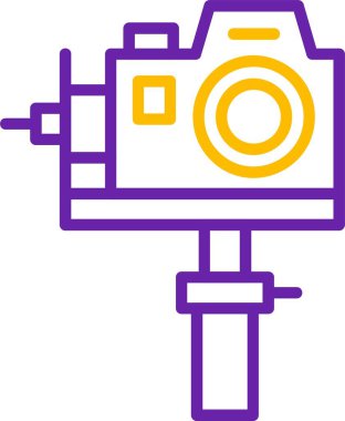 Kamera. Web simgesi basit illüstrasyon