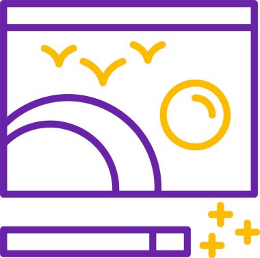 Bir web simgesinin vektör illüstrasyonu