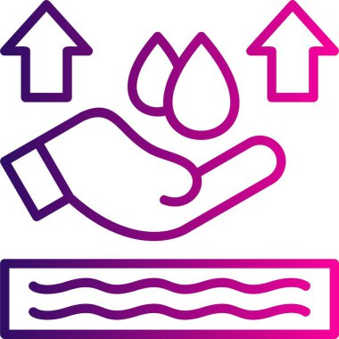 İllüstrasyon su bırakma simgesi