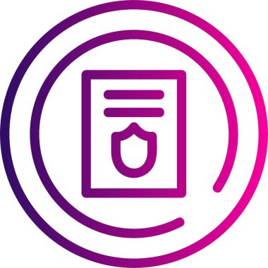 Belge simgesinin vektör illüstrasyonu