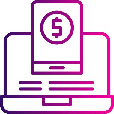 İllüstrasyon hesap makinesi simgesi gradyanı