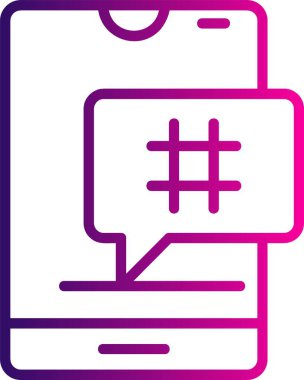 İllüstrasyon hesap makinesi simgesi gradyanı