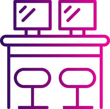 Bilgisayar simgesinin vektör illüstrasyonu